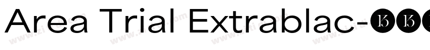 Area Trial Extrablac字体转换